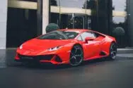 hire lamborghini huracan orange