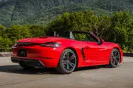 red porsche boxster convertible