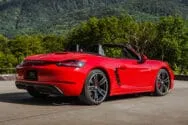 porsche boxster rojo descapotable