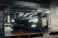 Tesla Model S Плед черный