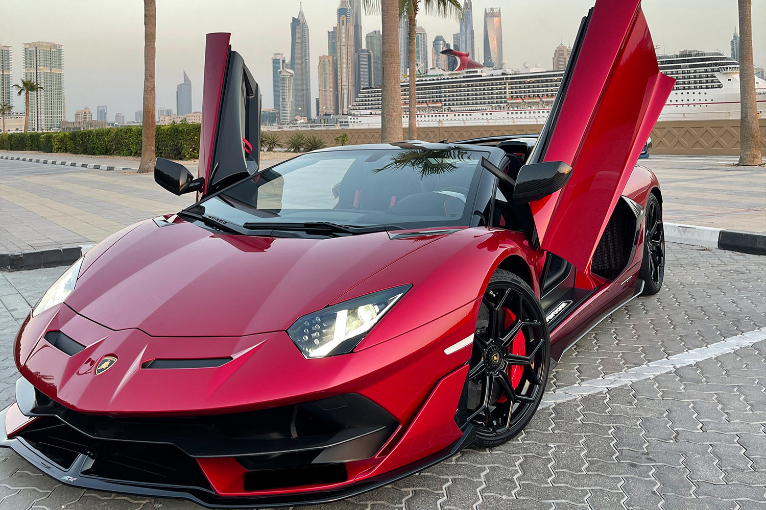 Lamborghini Aventador SVJ Red