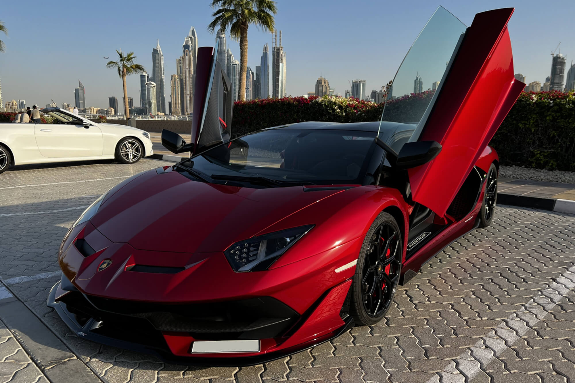 Lamborghini Aventador SVJ Red
