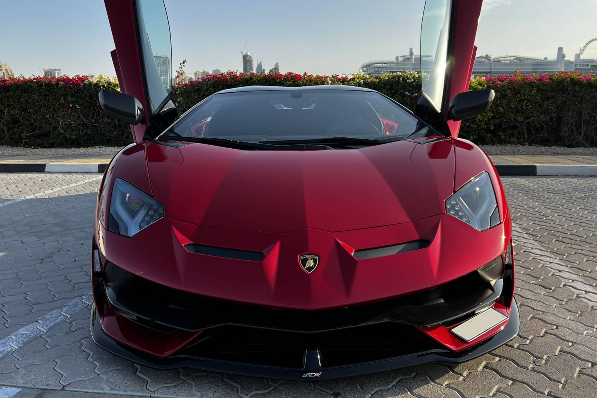 Lamborghini Aventador SVJ Red