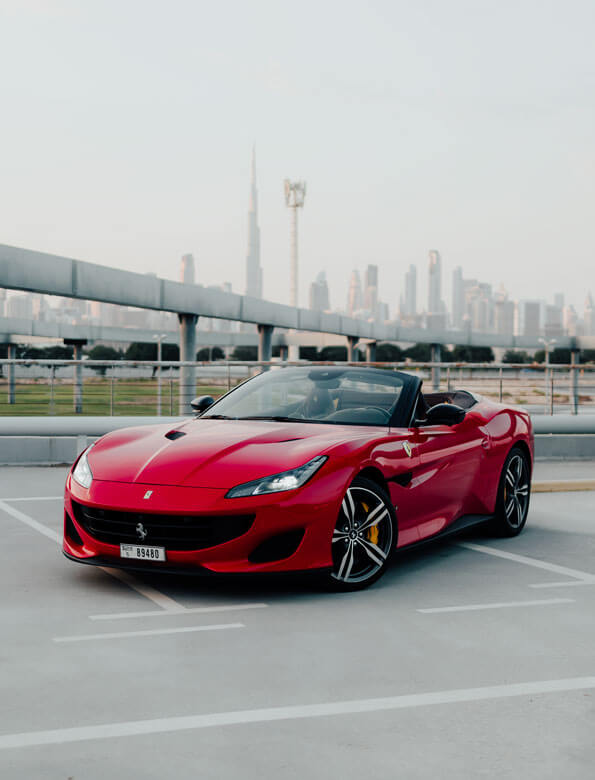 Lej Ferrari Portofino i Dubai