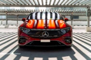 Mercedes EQS 580 Red mercedes eqs red dubai