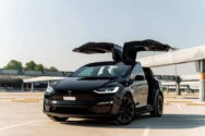 Tesla Model X Плед черный