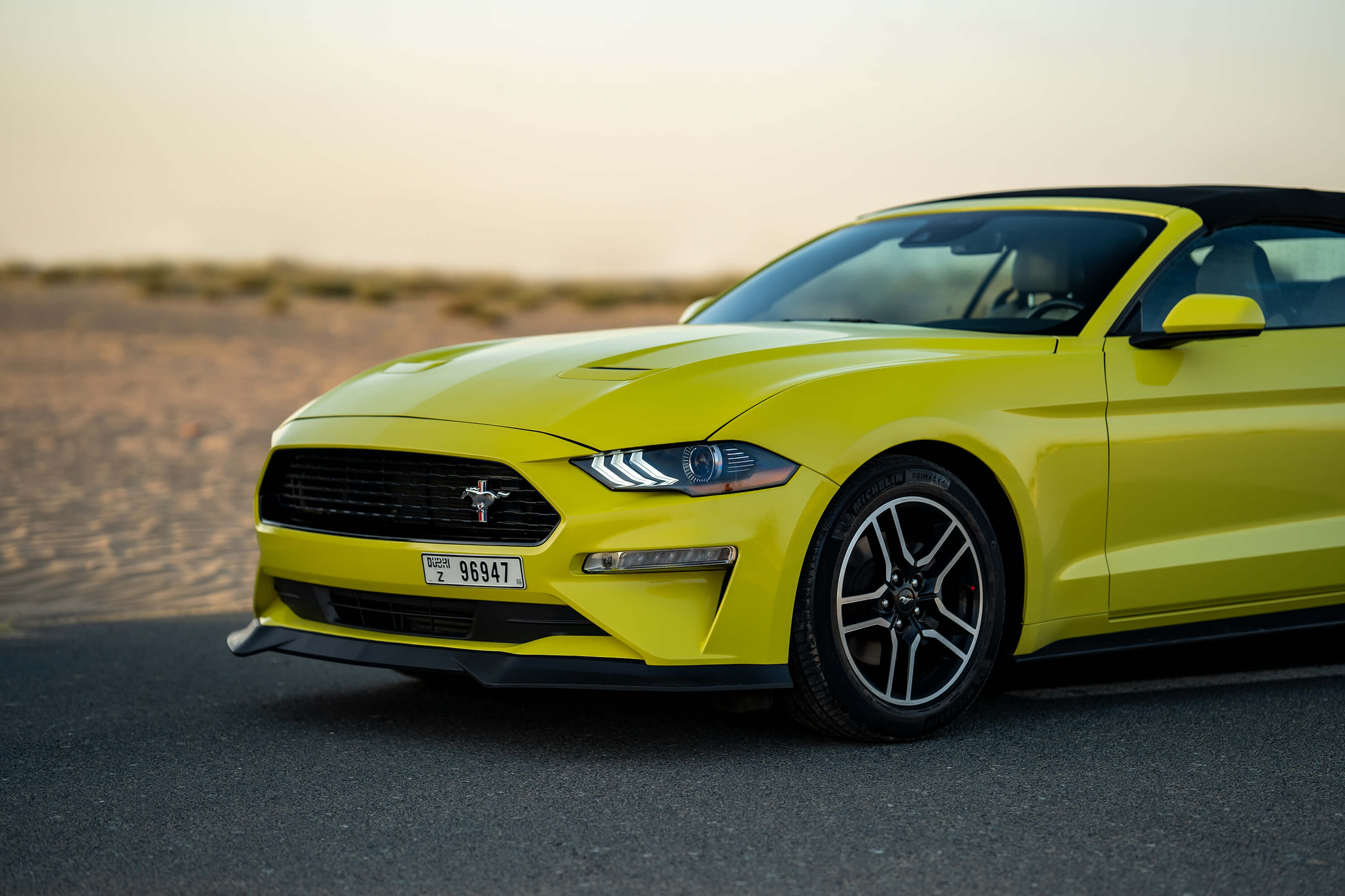 Ford Mustang Convertible Yellow
