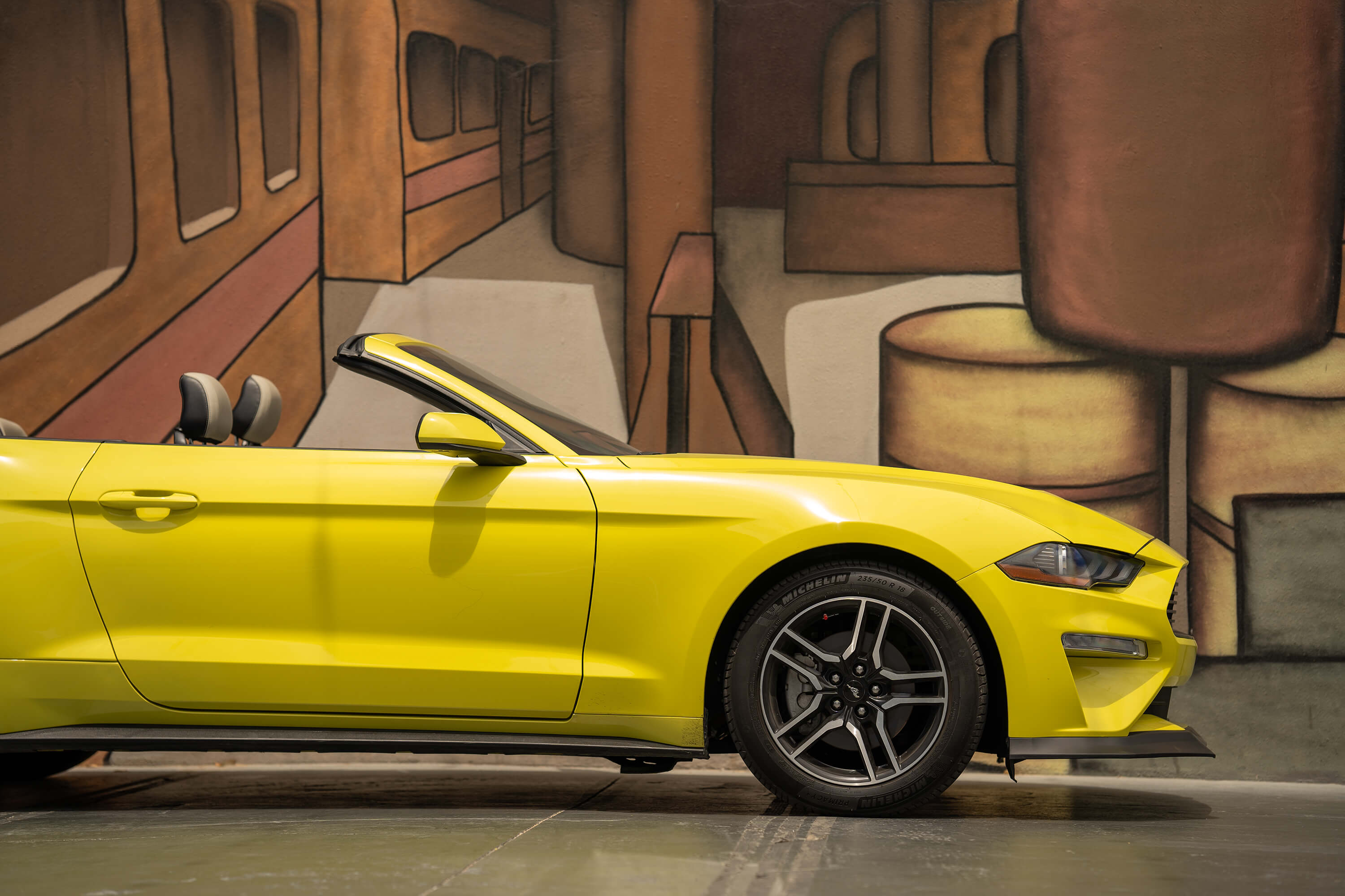 Ford Mustang Convertible Yellow