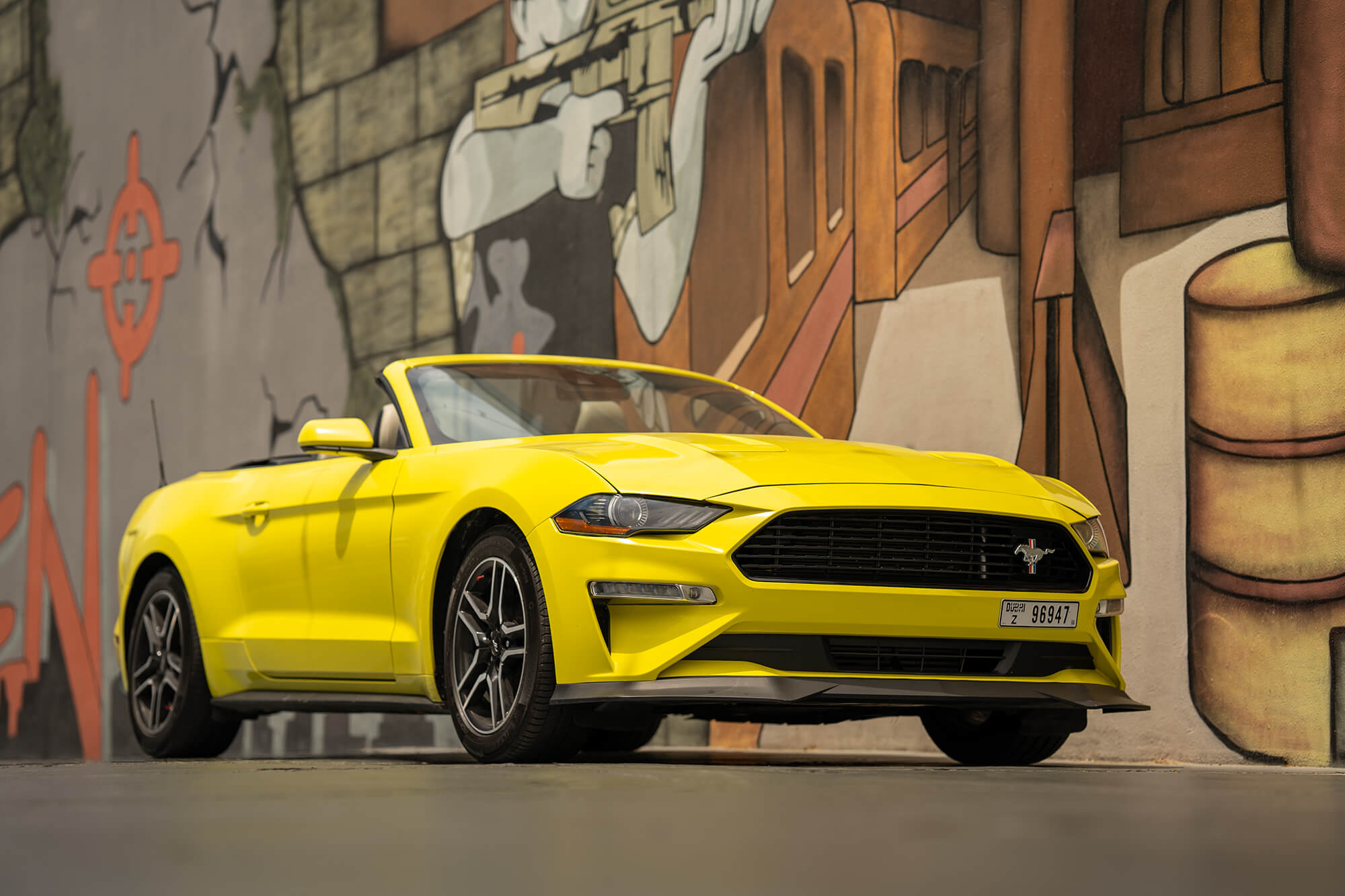 Ford Mustang Convertible Yellow