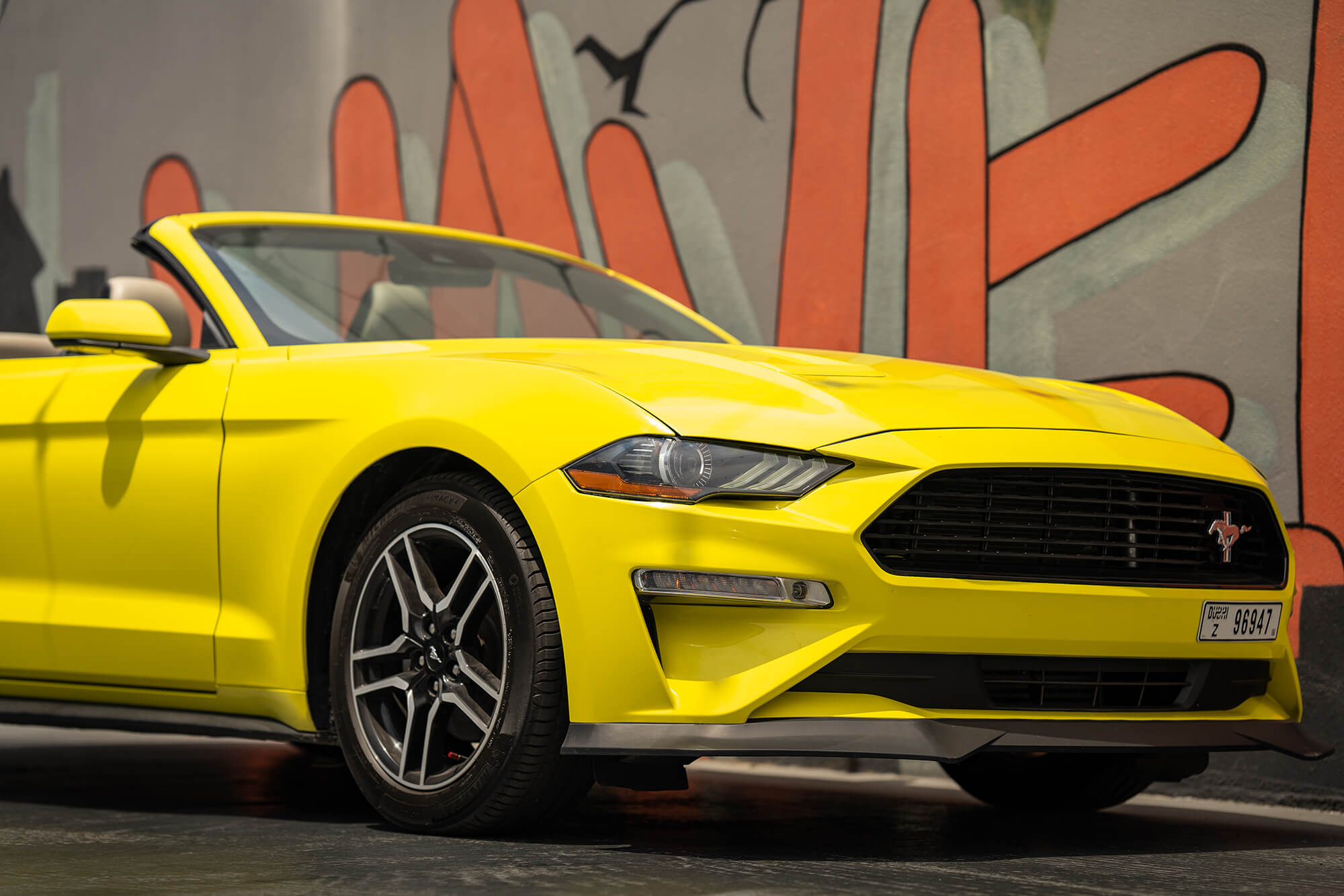 Ford Mustang Convertible Yellow