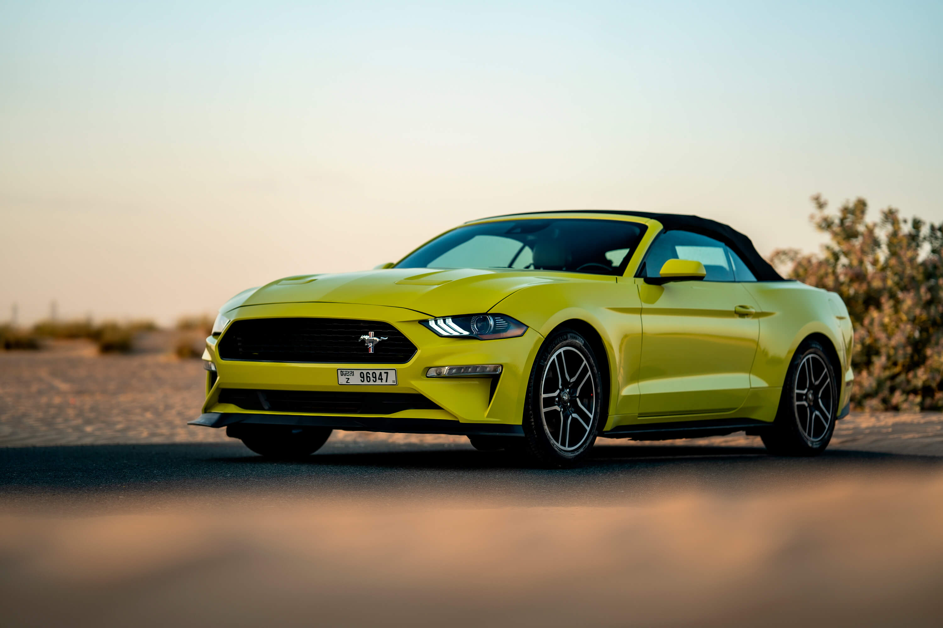 Ford Mustang Convertible Yellow