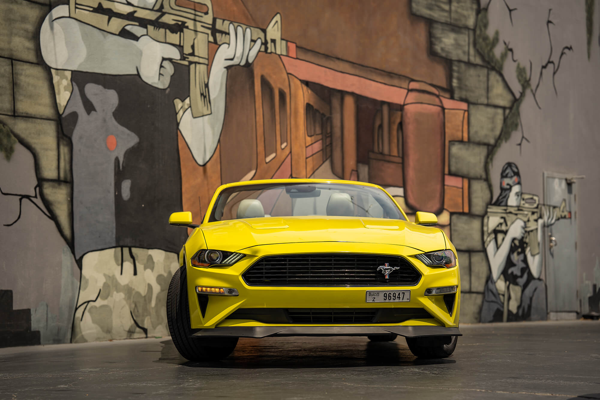 Ford Mustang Convertible Yellow