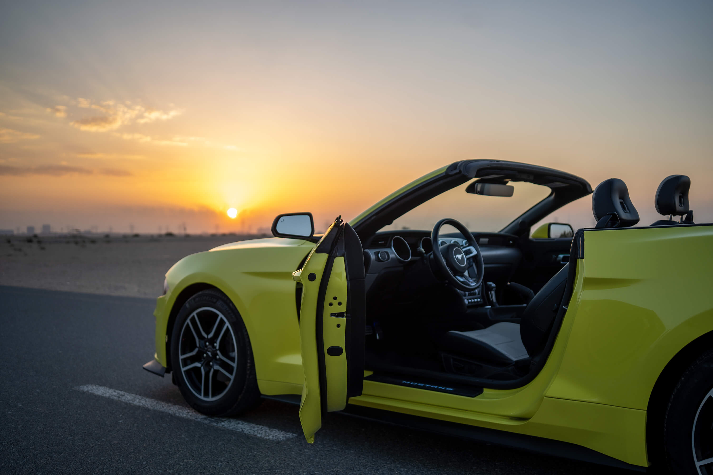 Ford Mustang Convertible Yellow