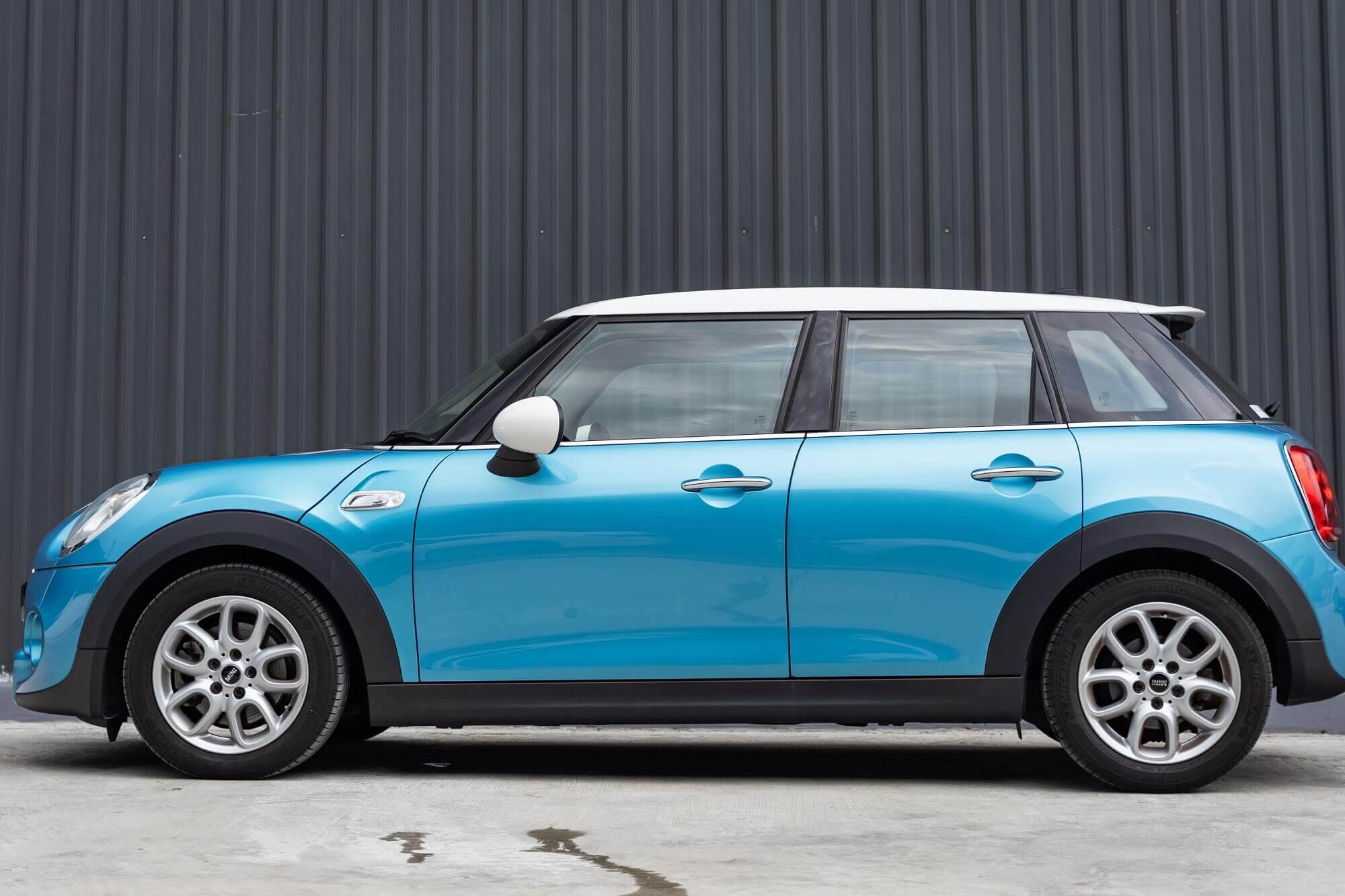 Mini Cooper S Blue & White