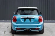Mini Cooper S blå og hvid