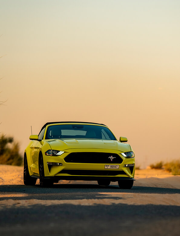 Alugar o Ford Mustang no Dubai