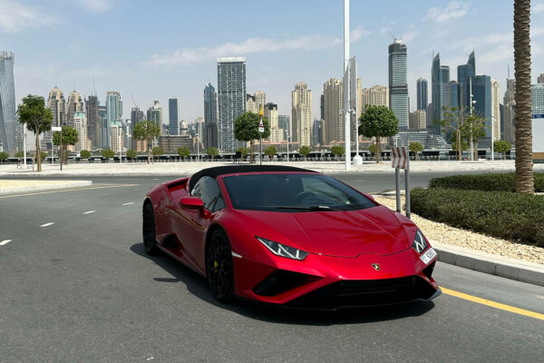 兰博基尼-Huracan-Evo-Spyder-红色