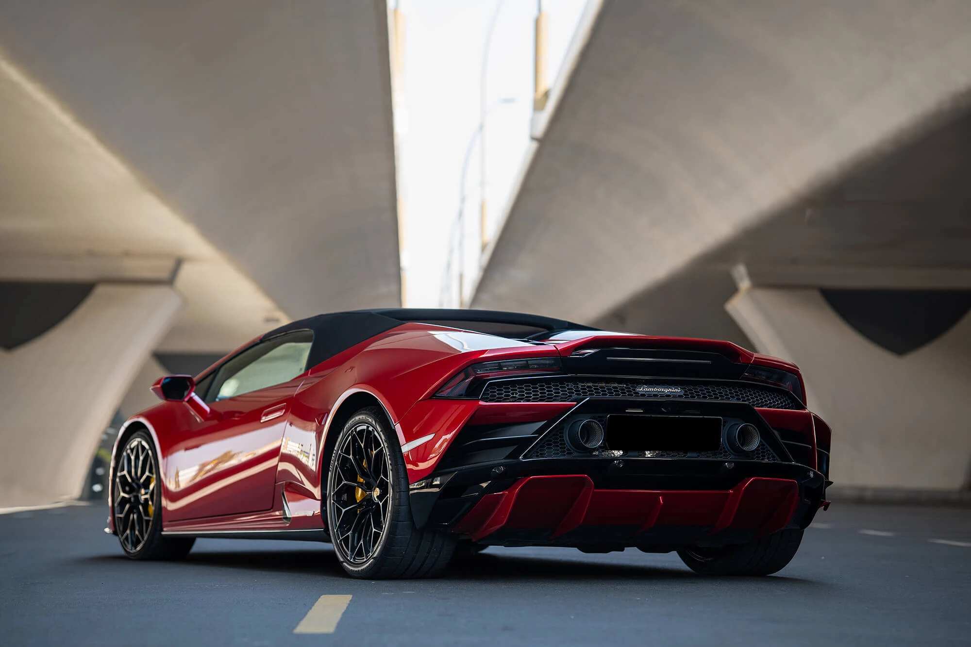 Lamborghini Huracan EVO Spyder Rød