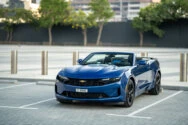 leje af chevrolet camaro blue i Dubai