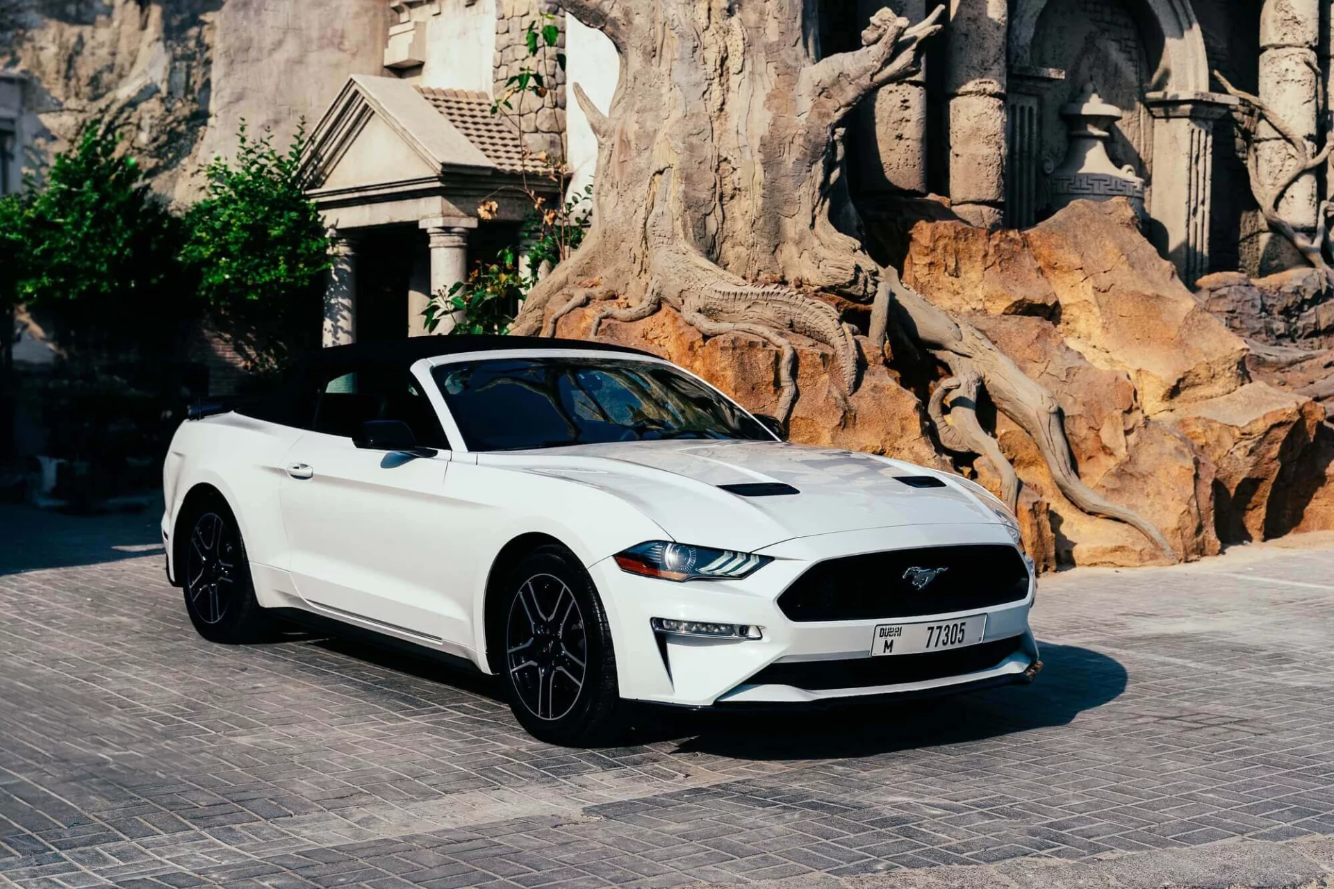 Ford Mustang Décapotable Blanc