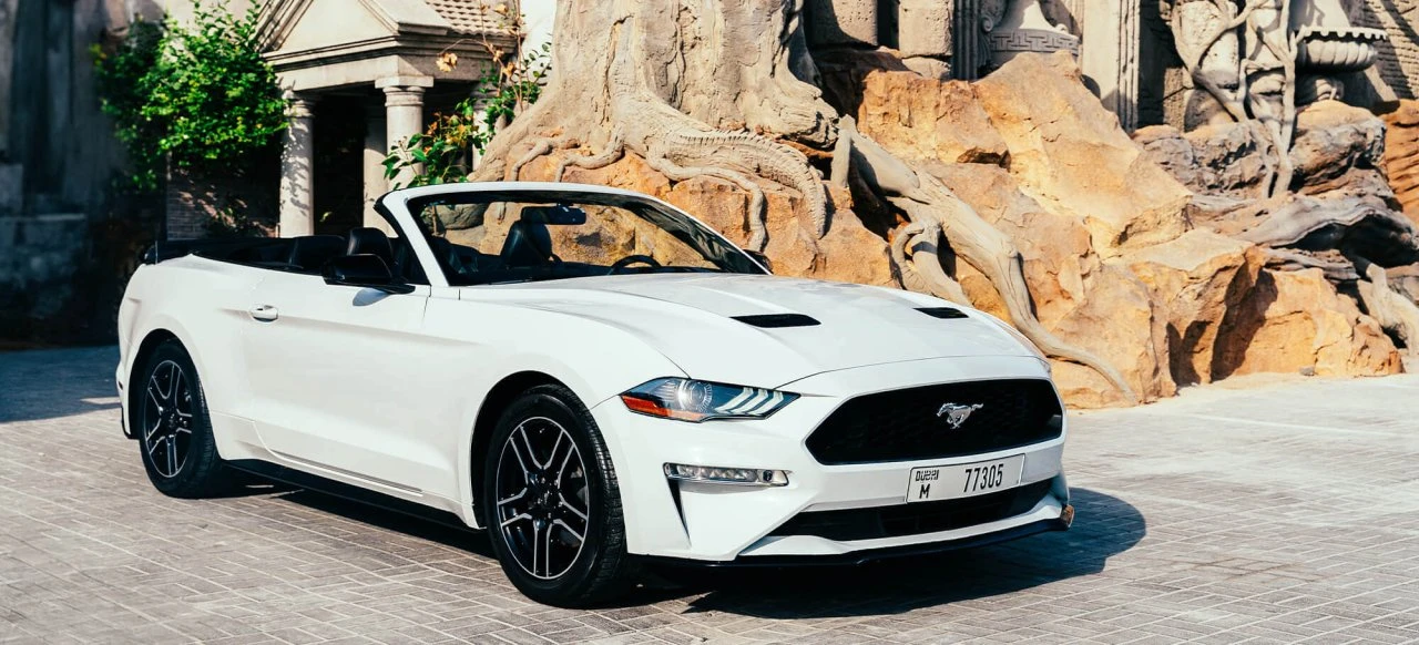 Ford Mustang Cabriolet Hvid