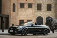 Dubai'de mercedes C200 cabrio siyah kiralama