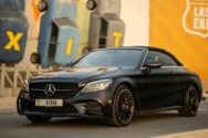 Mercedes C200 Convertible Black Mercedes C200 Convertible Black