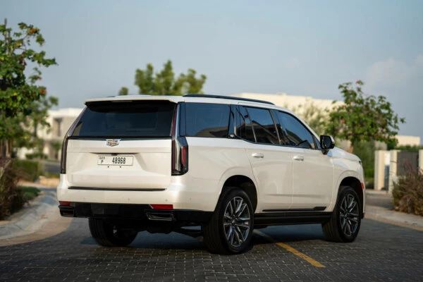 Rent Cadillac Escalade White in Dubai - SUV - Octane Car Rental Dubai