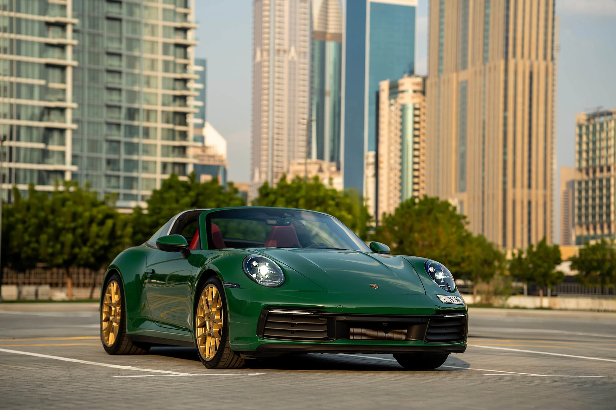 Porsche 911 Targa Grön