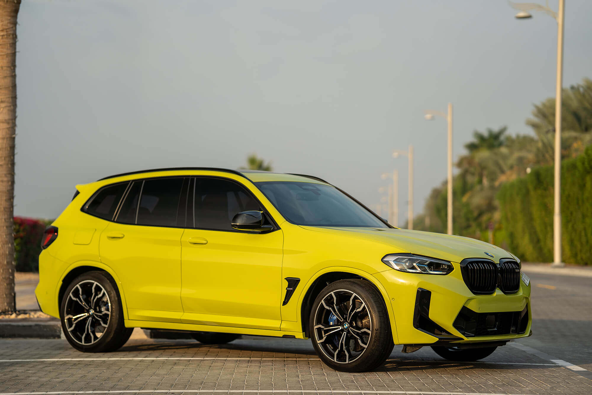 BMW X3M Competition Yellow