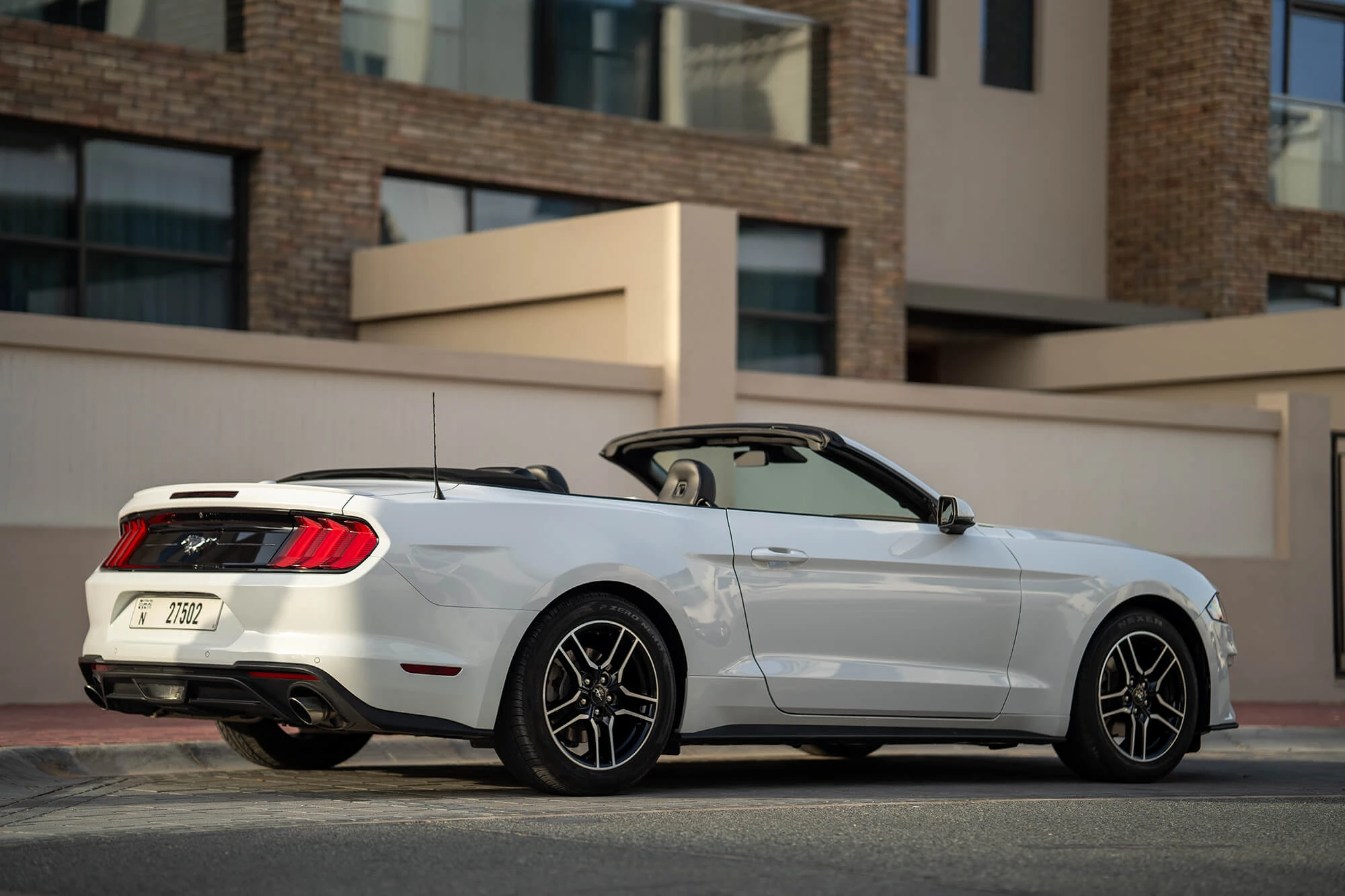 Ford Mustang White Convertible