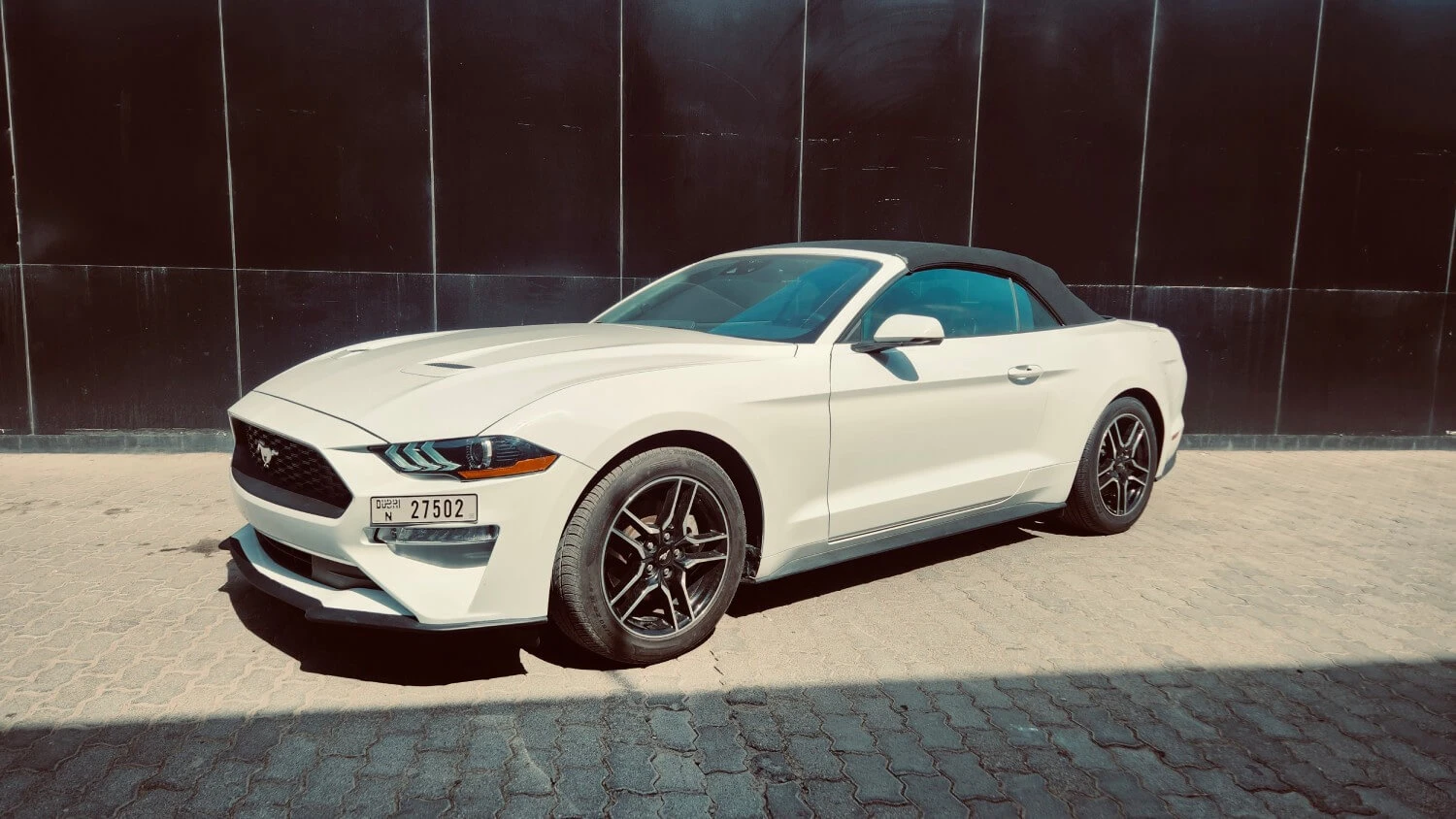 Rent Ford Mustang White Convertible in Dubai - Convertible - Octane ...