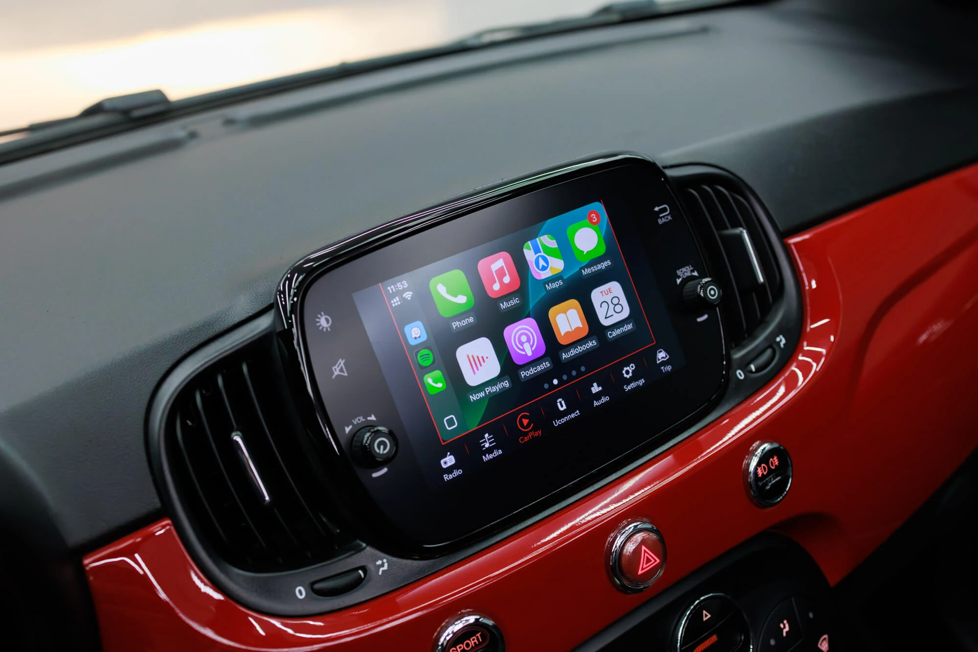 Fiat 500 Cabrio Red
