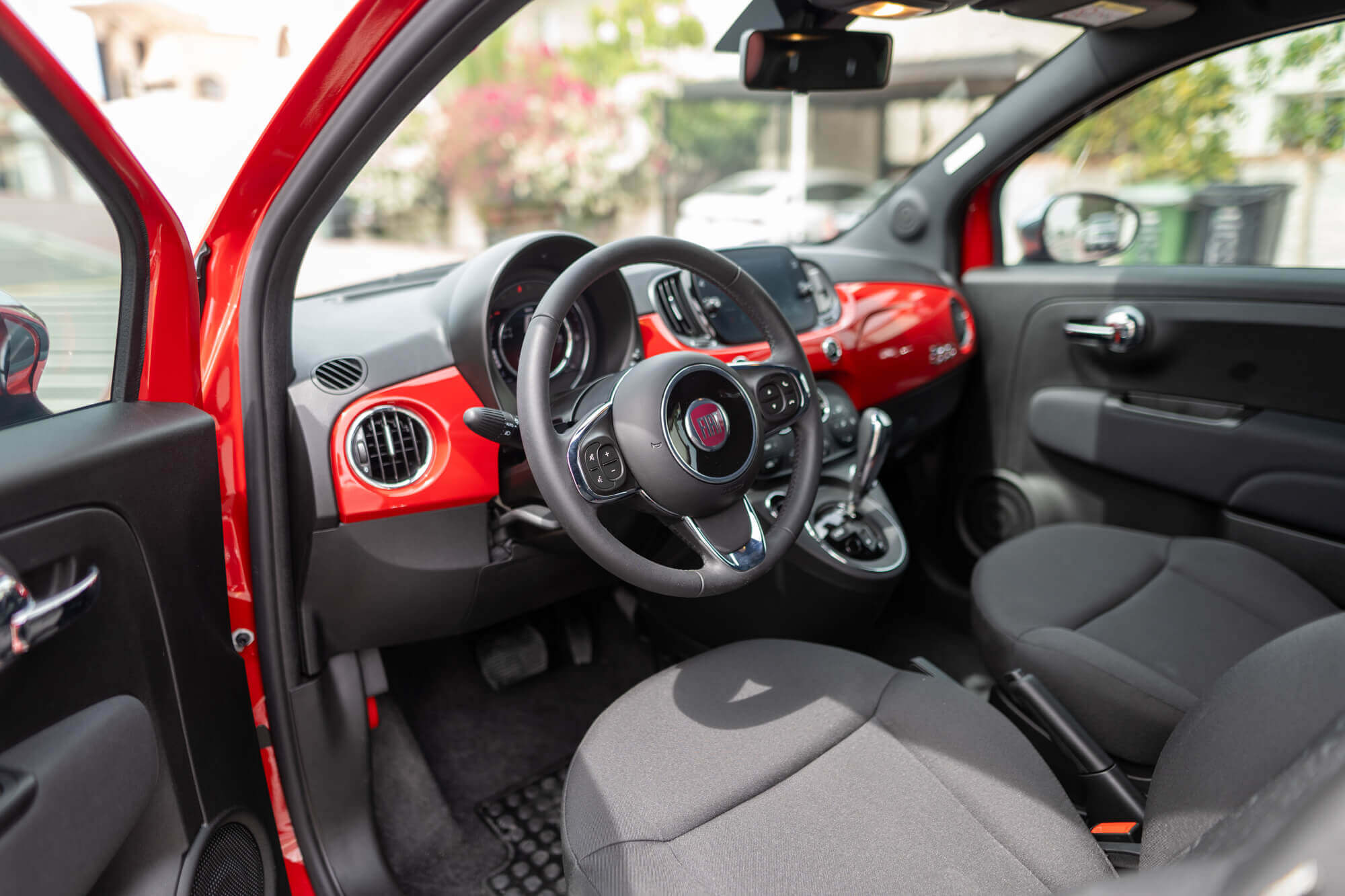 Fiat 500 Cabrio Rød