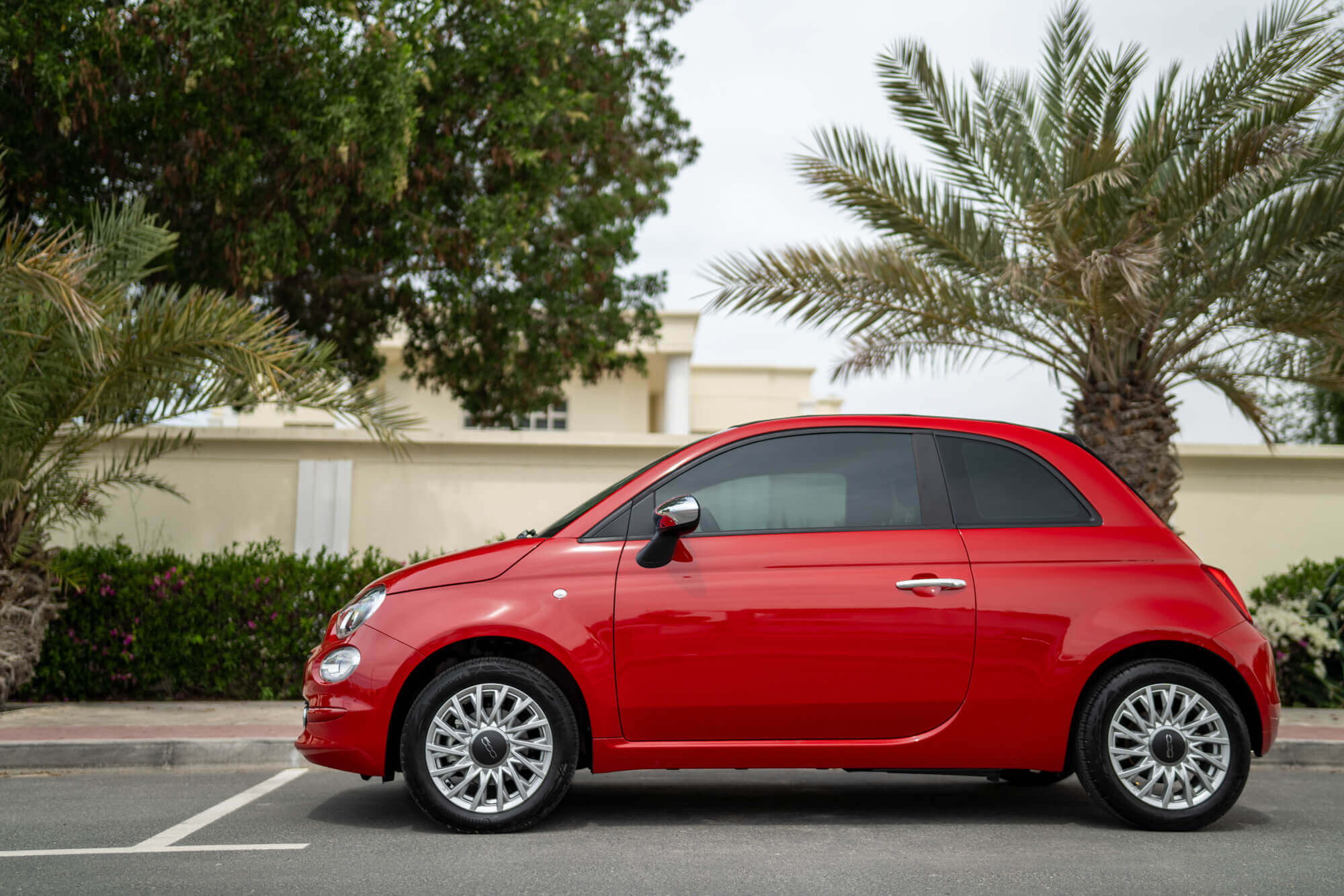 Fiat 500 Cabrio Rød