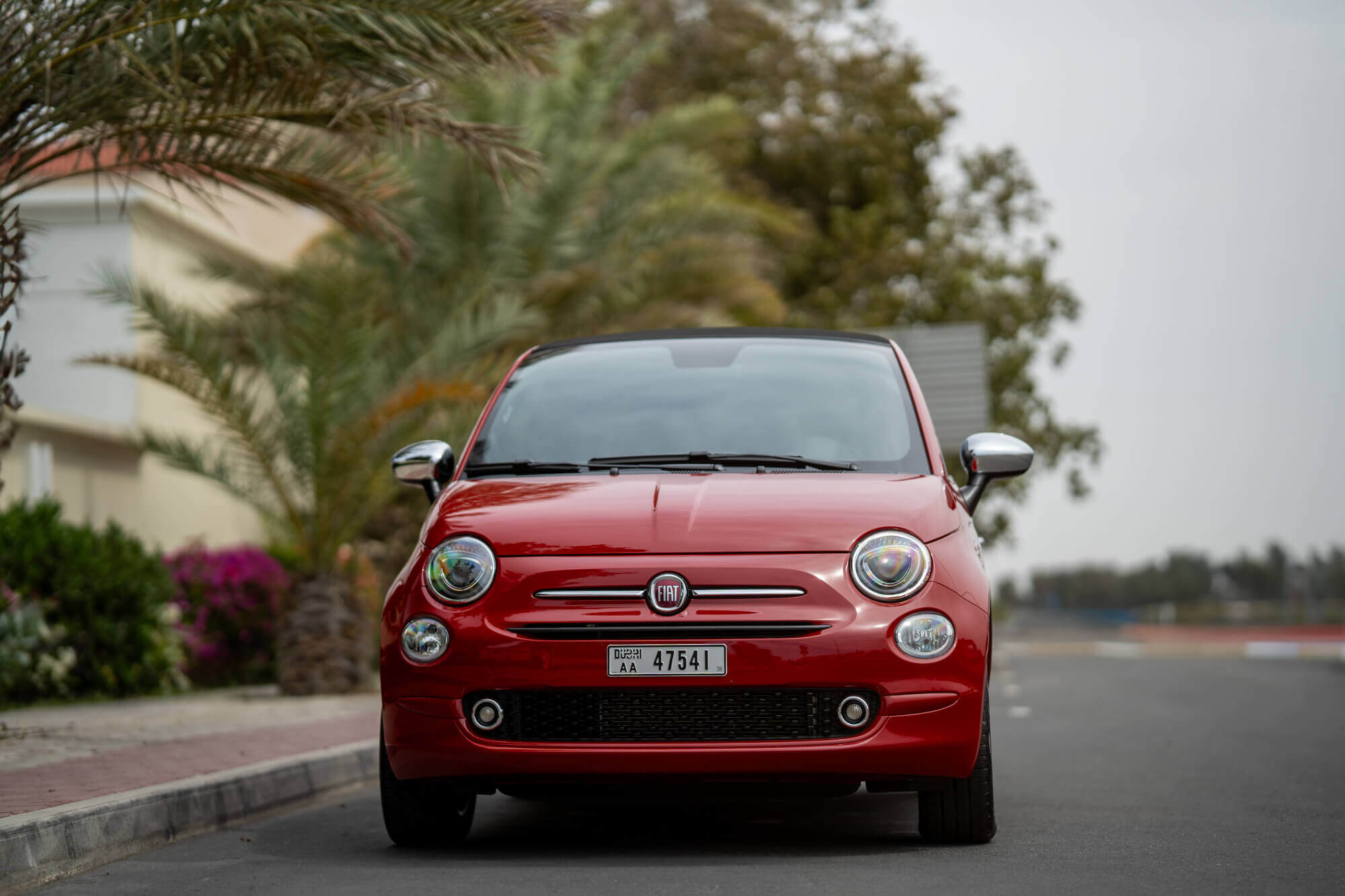 Fiat 500 Cabrio Rød