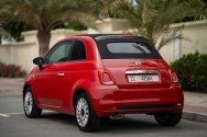 Fiat 500 Cabrio Rød