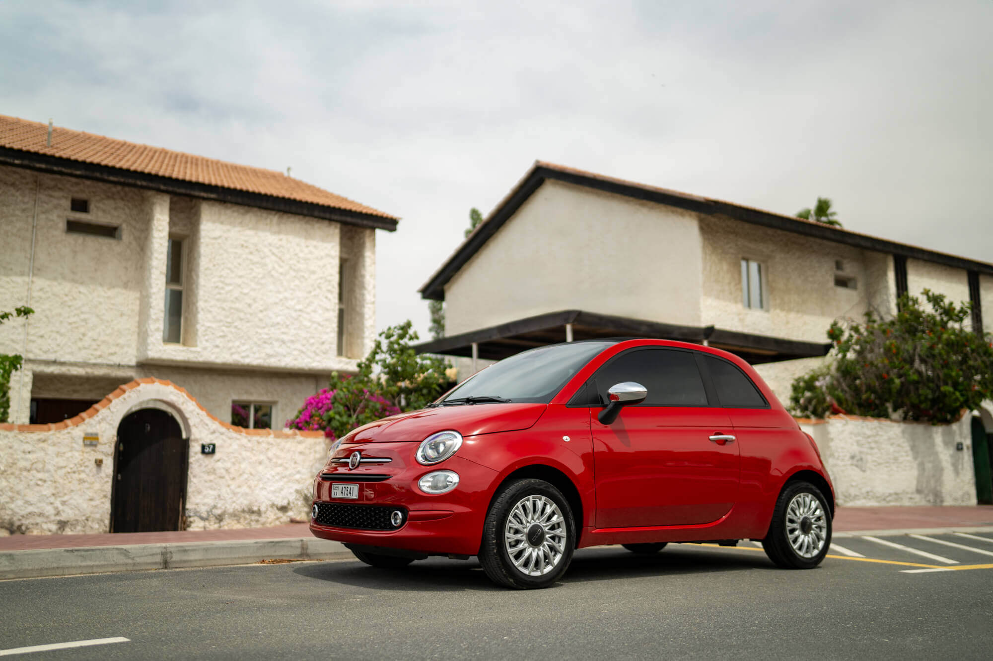 Fiat 500 Cabrio Rød
