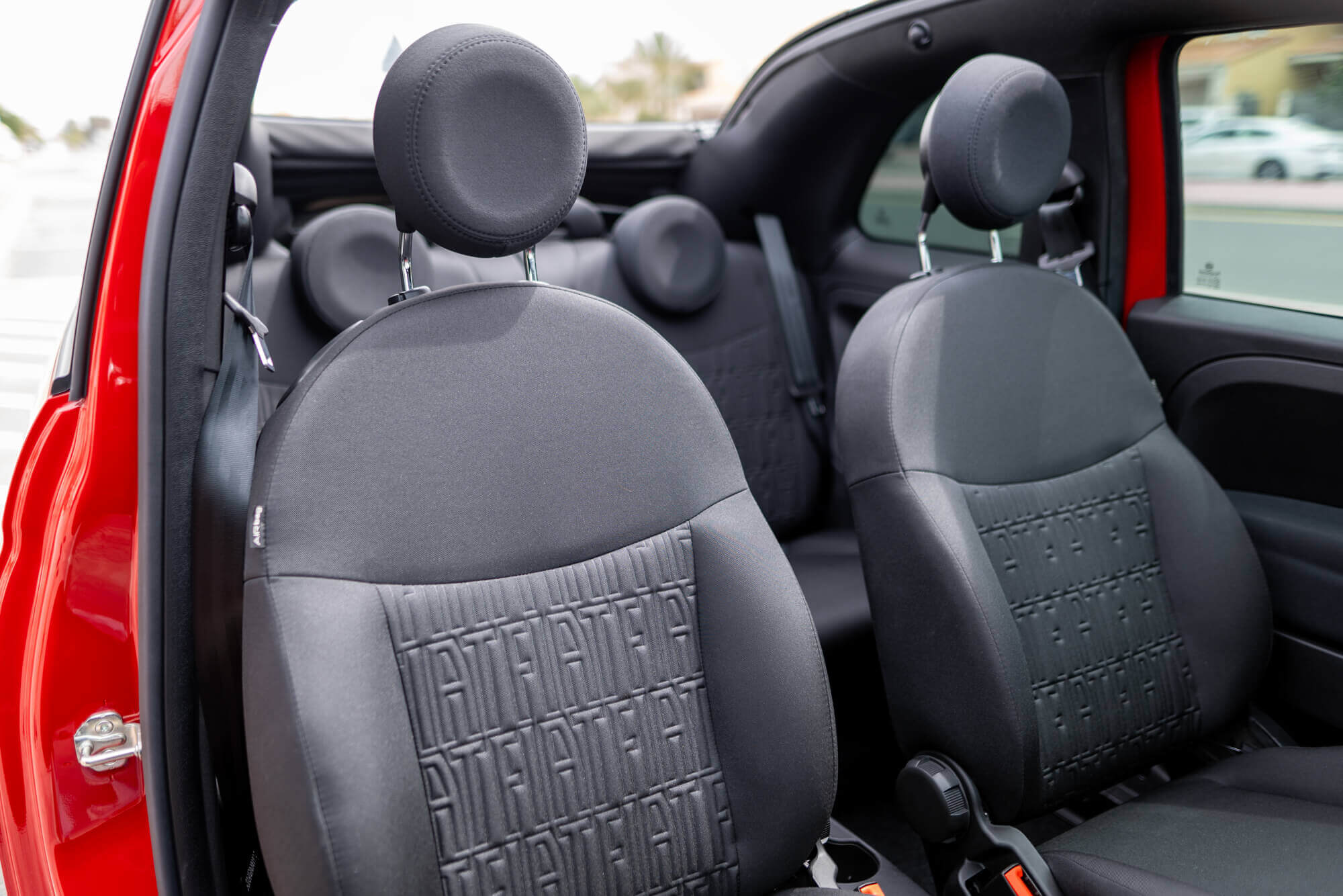 Fiat 500 Cabrio Rød