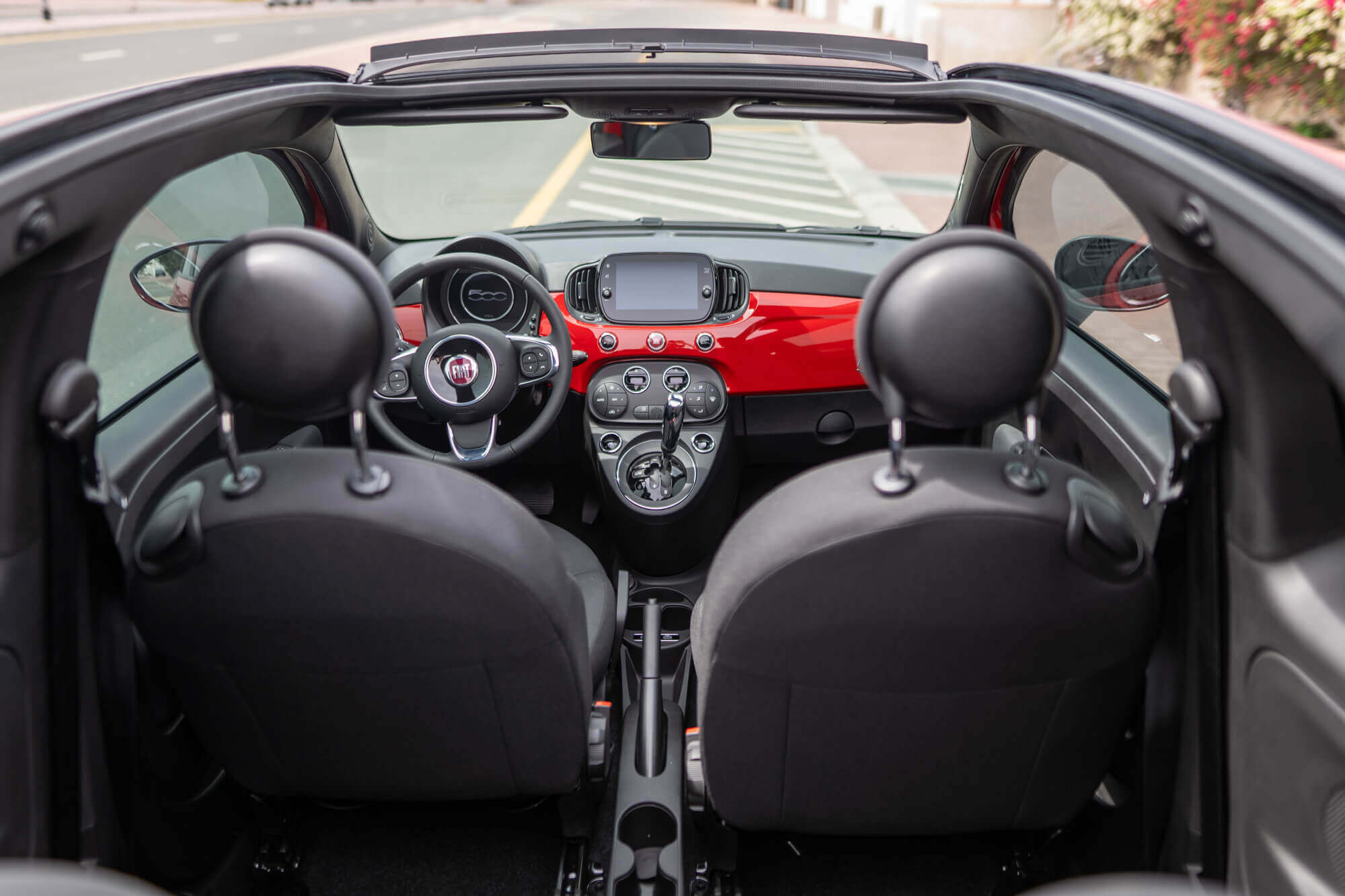 Fiat 500 Cabrio Rød