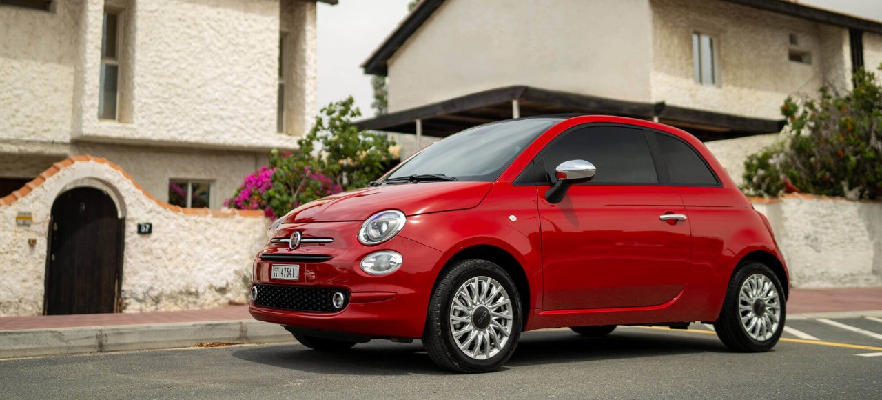 Fiat 500 Cabrio Red