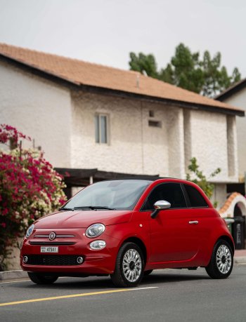 Fiat 500 Cabrio Red