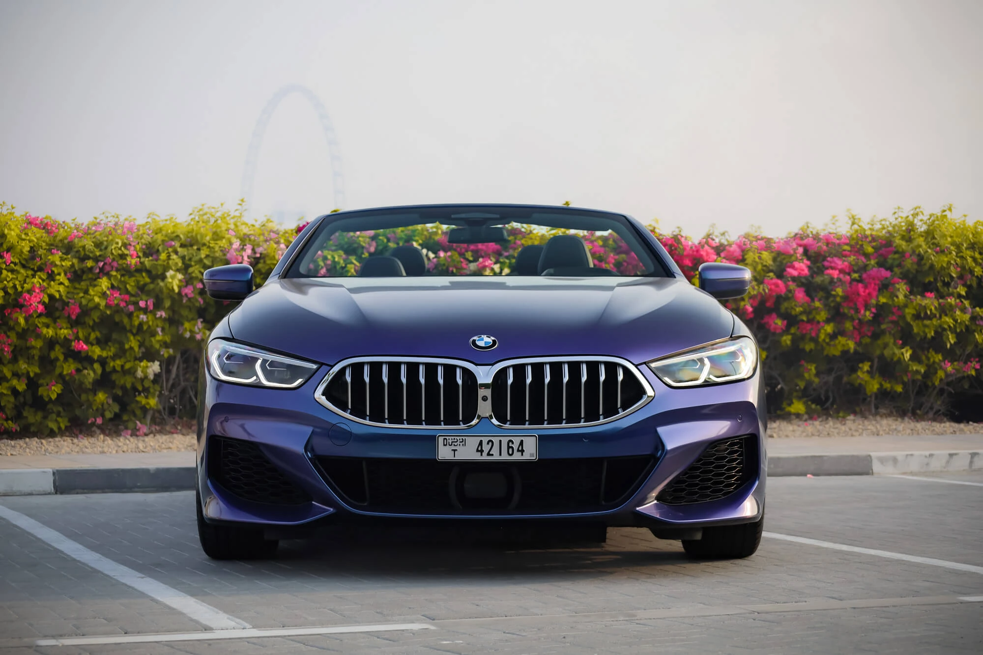 BMW 840i Cabrio Blauw
