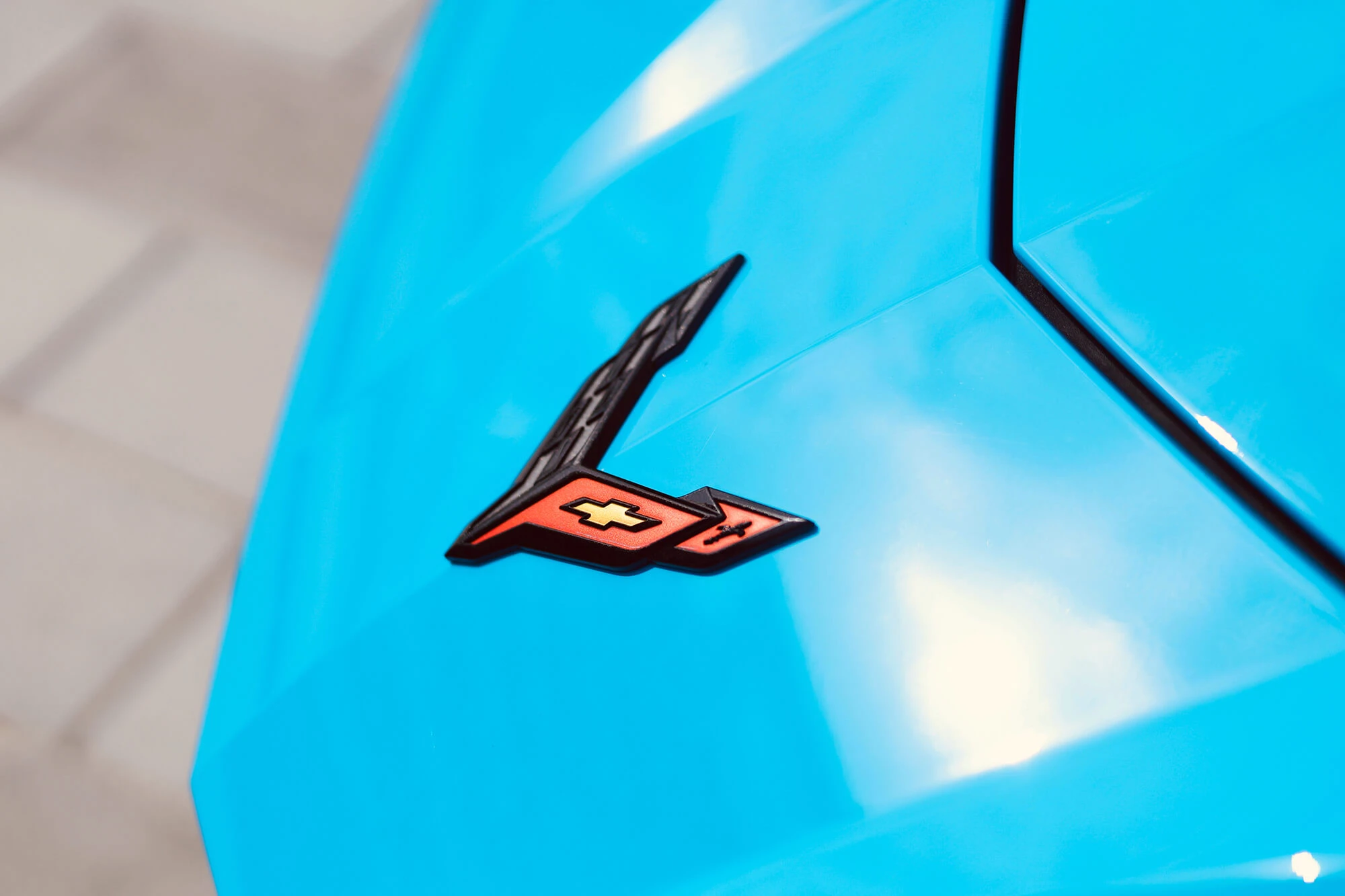 Chevrolet Corvette bleue