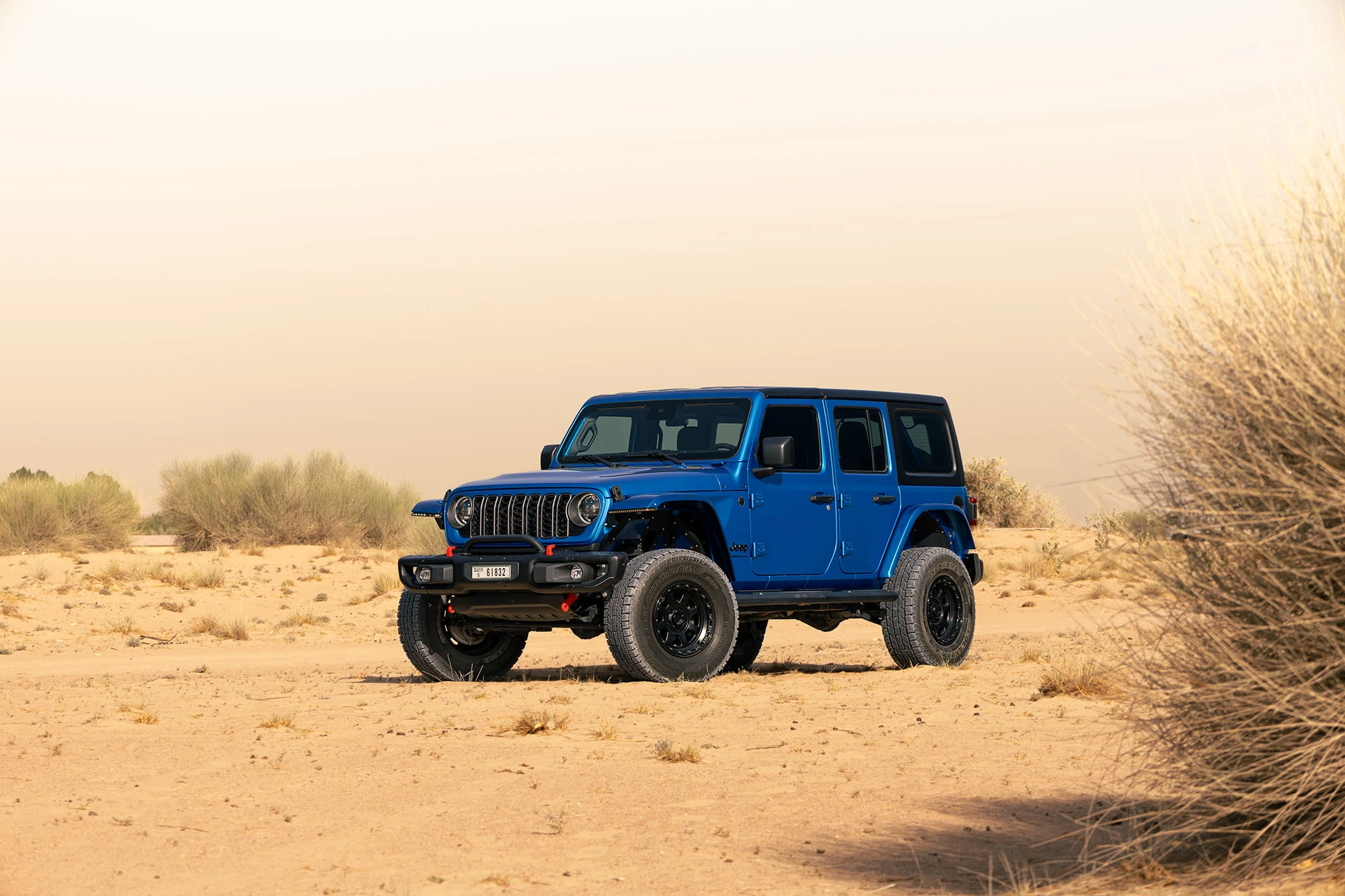 Jeep Wrangler כחול Jeep Wrangler כחול