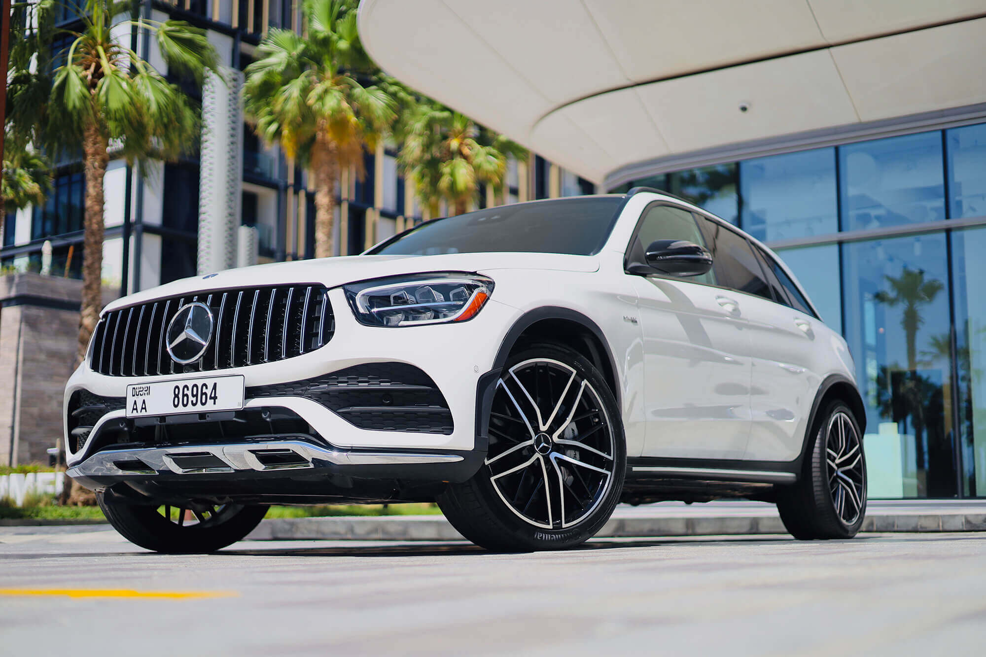 Mercedes GLC43 AMG White