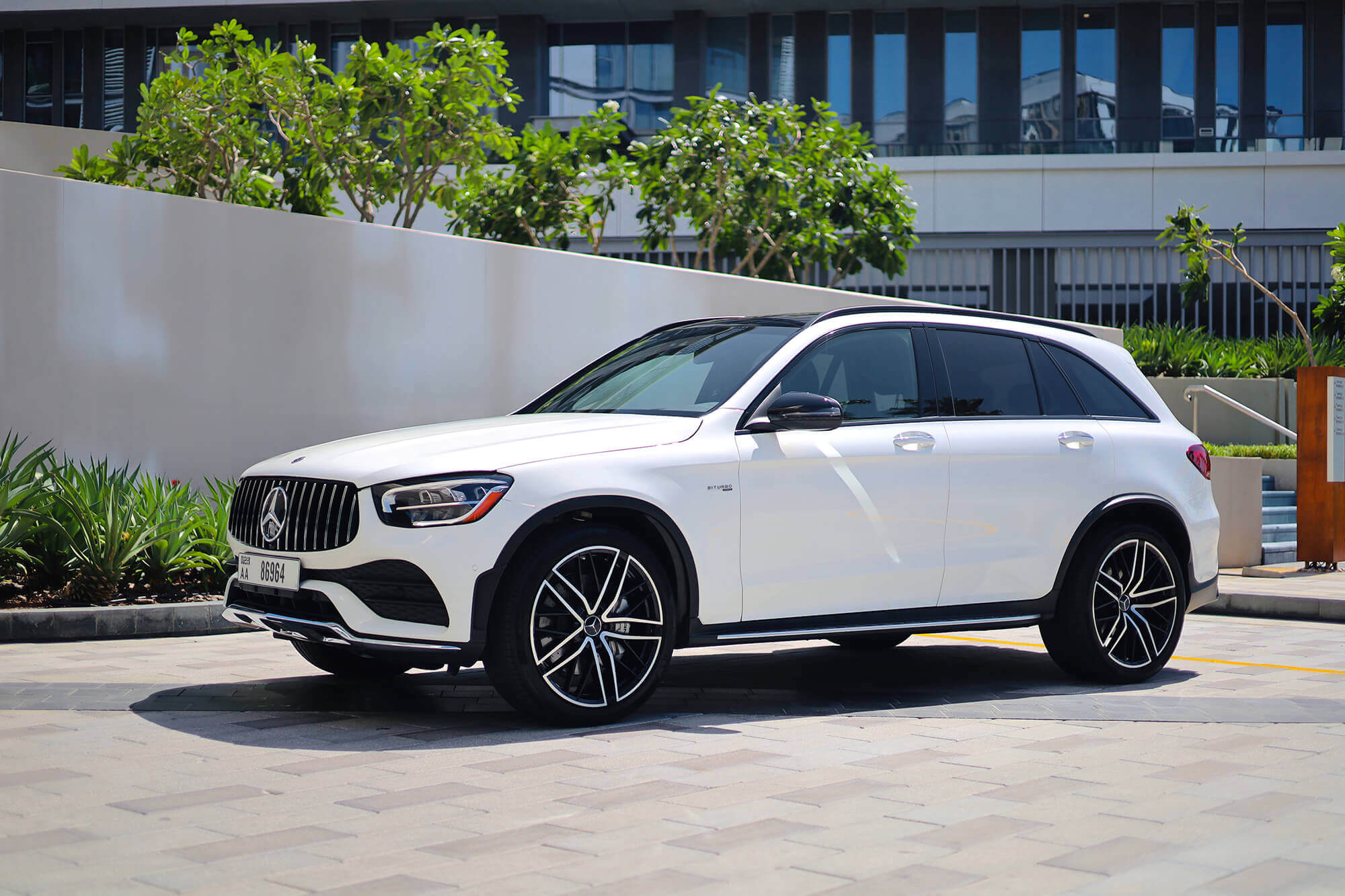 Mercedes GLC43 AMG White