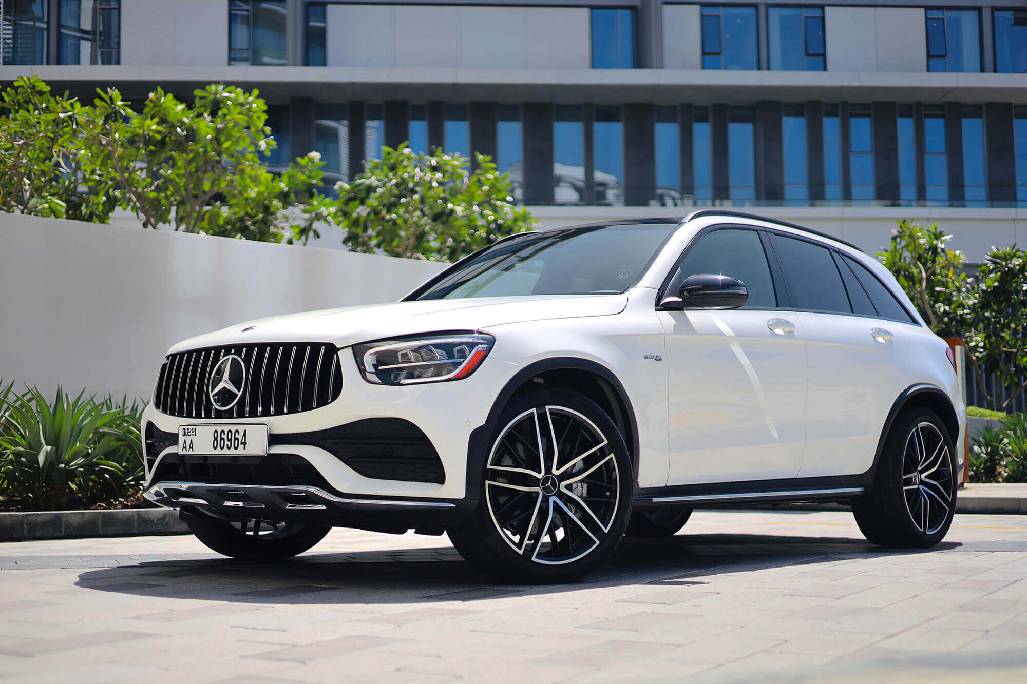 Mercedes GLC43 AMG White
