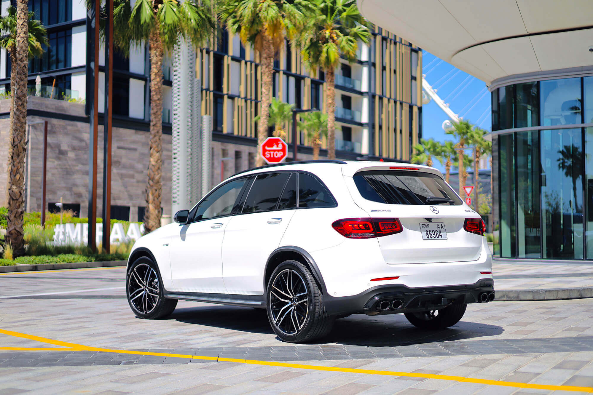 Mercedes GLC43 AMG White