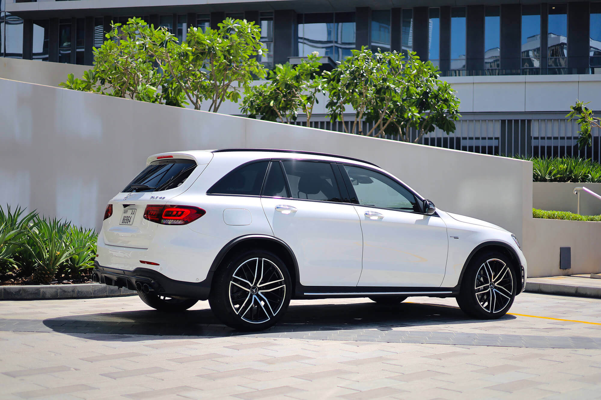 Mercedes GLC43 AMG White